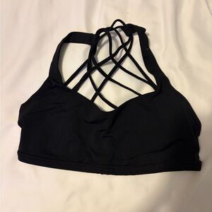 Lululemon Athletica Black Strappy Sports Bra